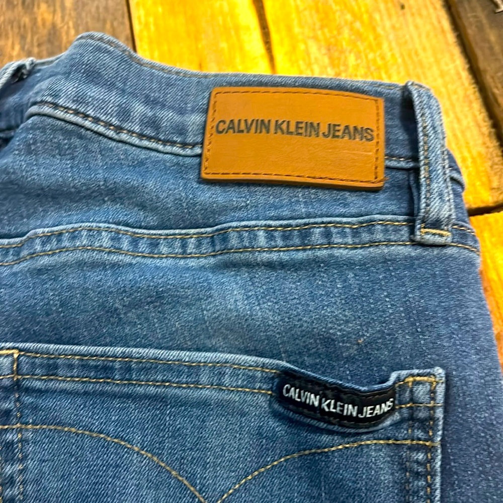 Calvin Klein skinny blue jeans